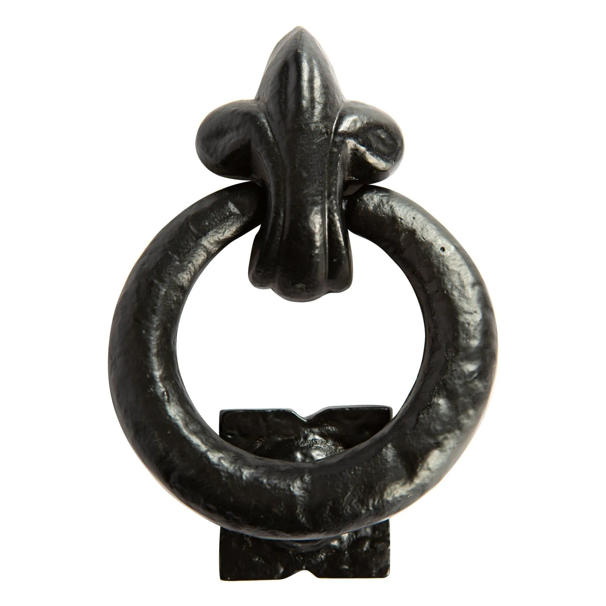 140mm Black Fleur De Lis Door Knocker - By Hammer & Tongs