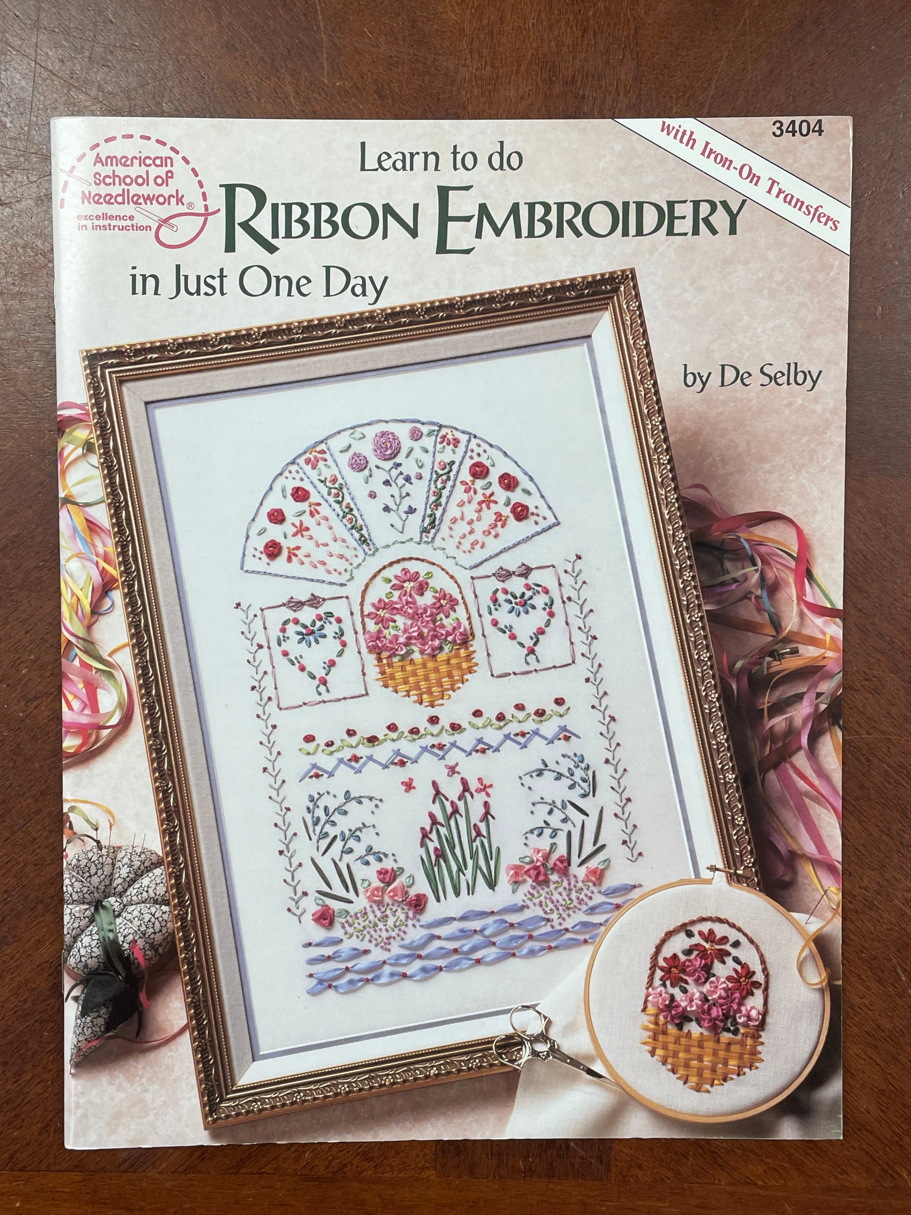 1994 Embroidery Book - "Learn to do Ribbon Embroidery in Just One Day"