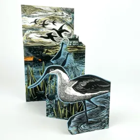 3D Card - Avocets at Blakeney