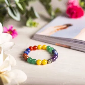 7 Chakra Bracelet with Buddha Head