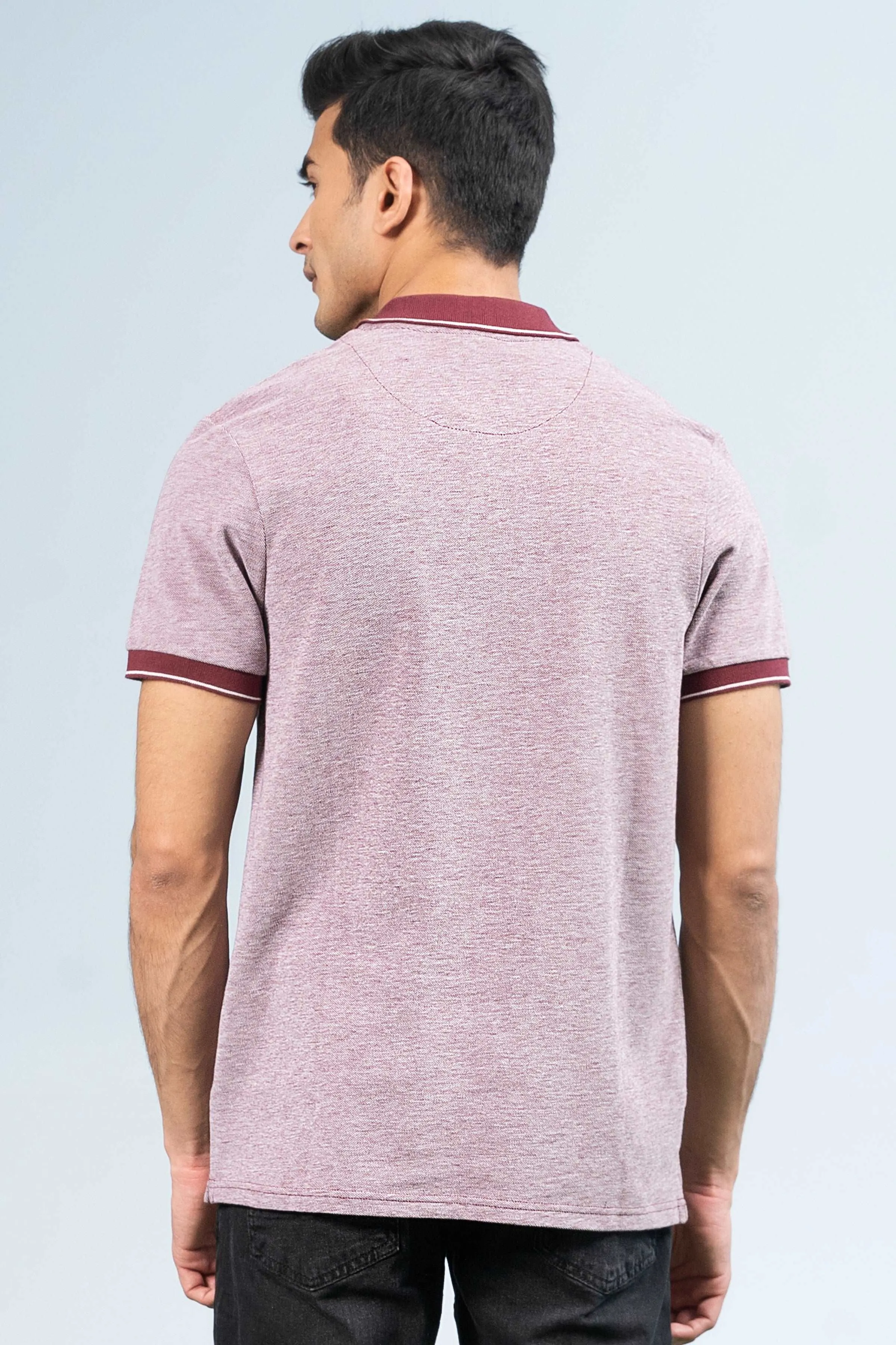 BIRD EYE POLO MAROON