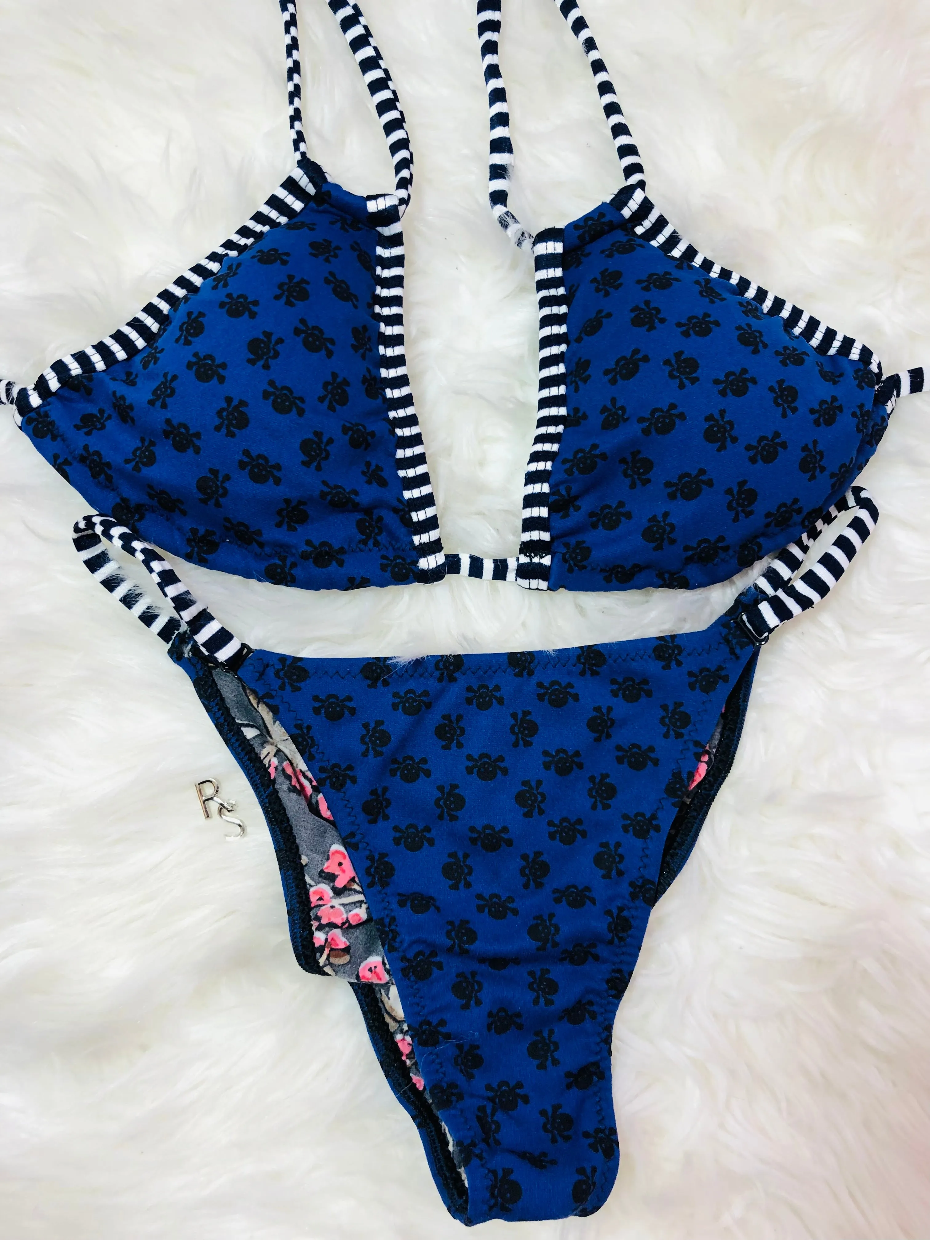 Blue Skulls Custom Bikini***(SUIT SOLD PER PIECE OR SET, price varies)