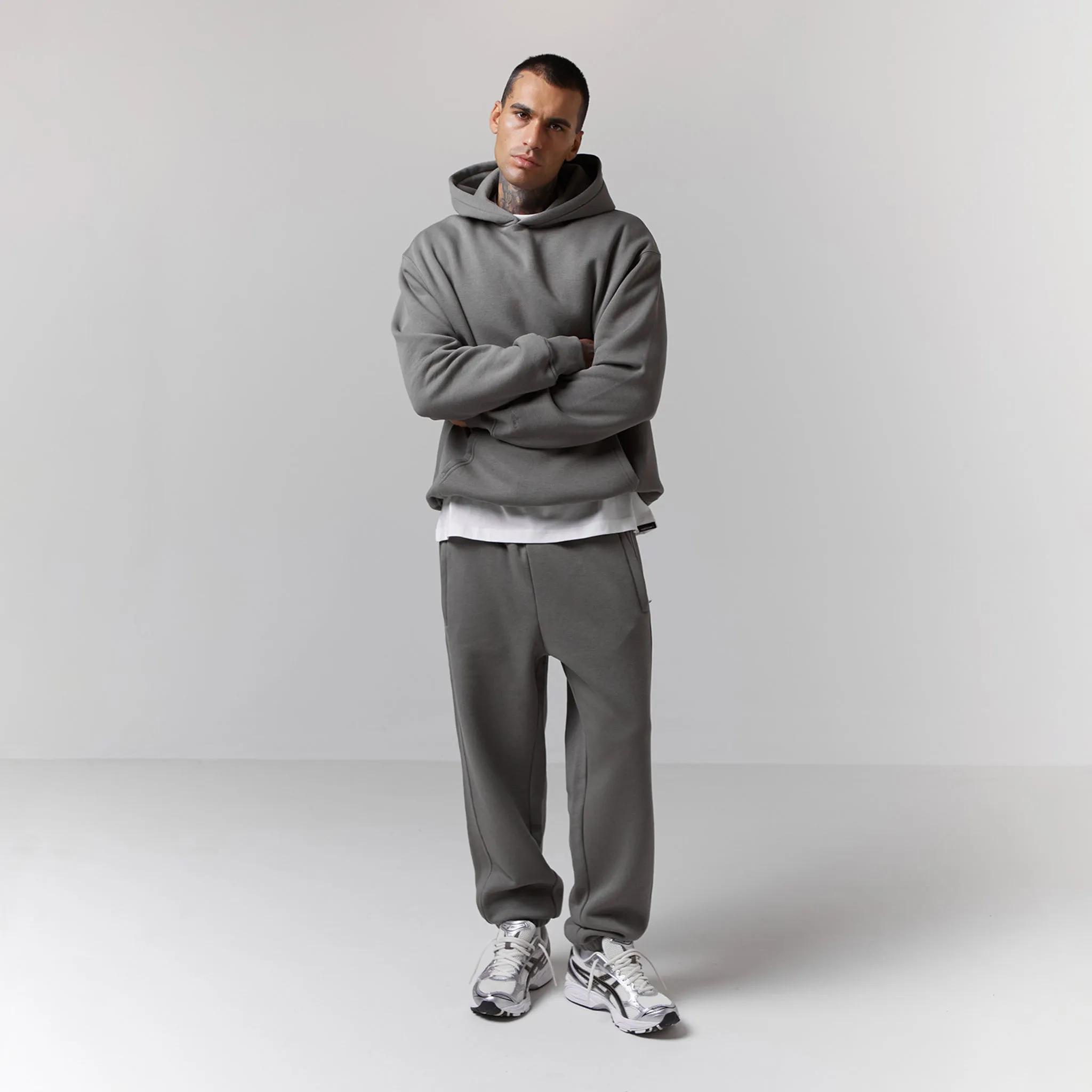 Box Fit Tracksuit | Olive Smoke