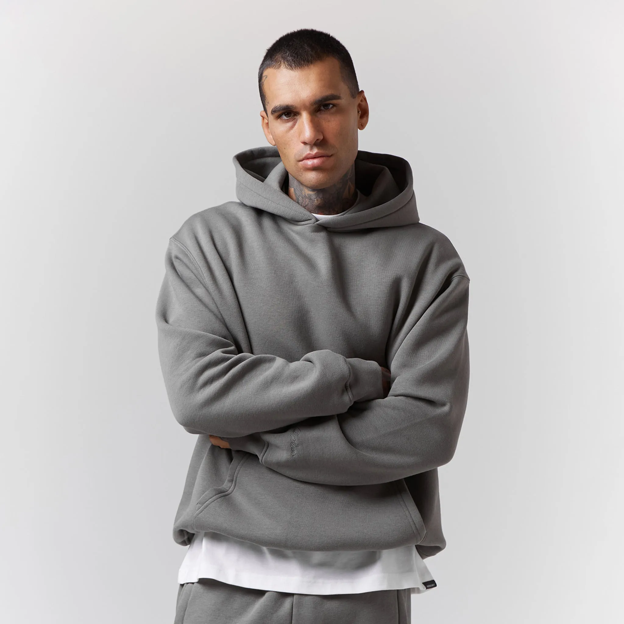 Box Fit Tracksuit | Olive Smoke