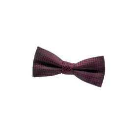 Boys Black and Burgundy Bow Tie