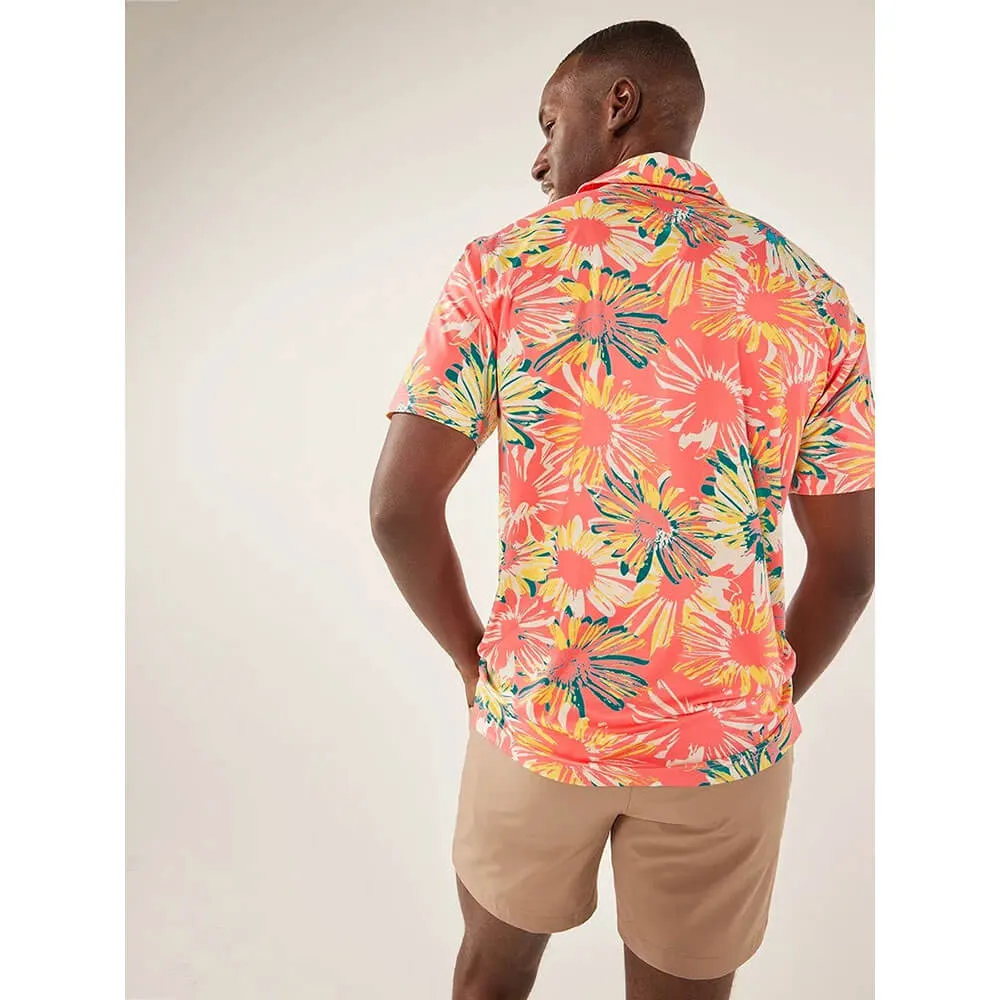 Chubbies The P.I. Performance Polo Shirt - Coral