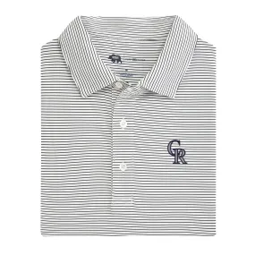 Colorado Rockies Birdie Stripe Performance Polo