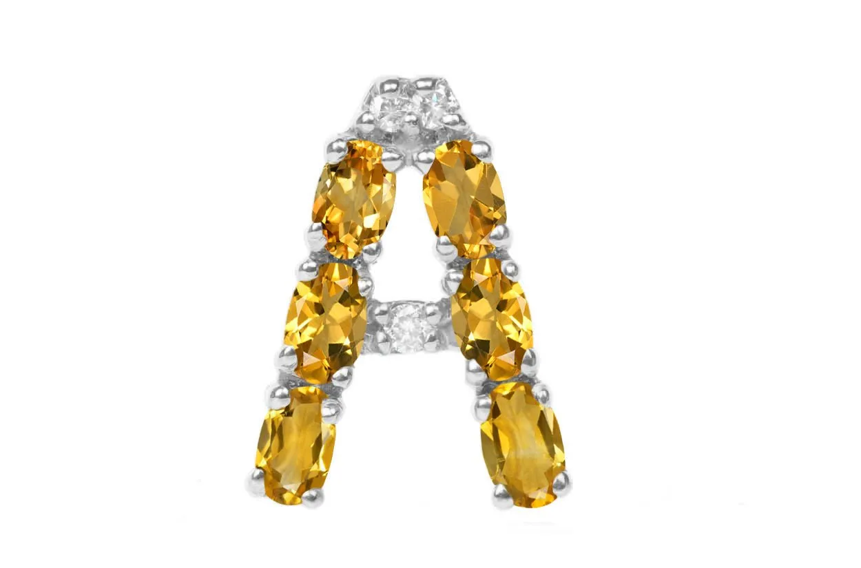 Cufflinks Letter A Initial 18kt Gold