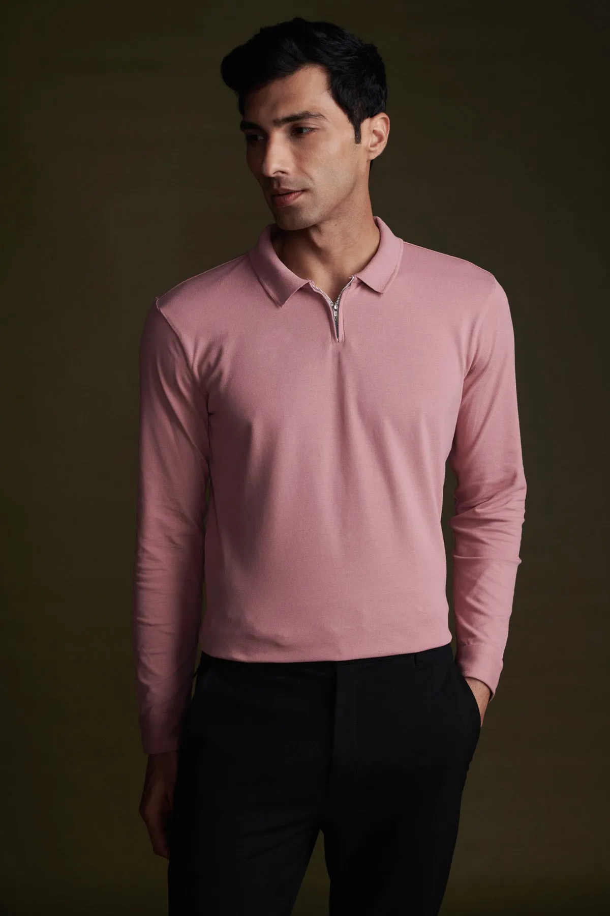 Dry Rose Polo Full Sleeve