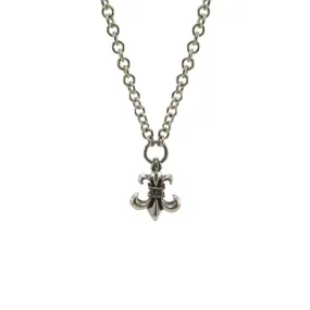 Fleur-De-Lys Sterling Silver Necklace Chain (24 inches)