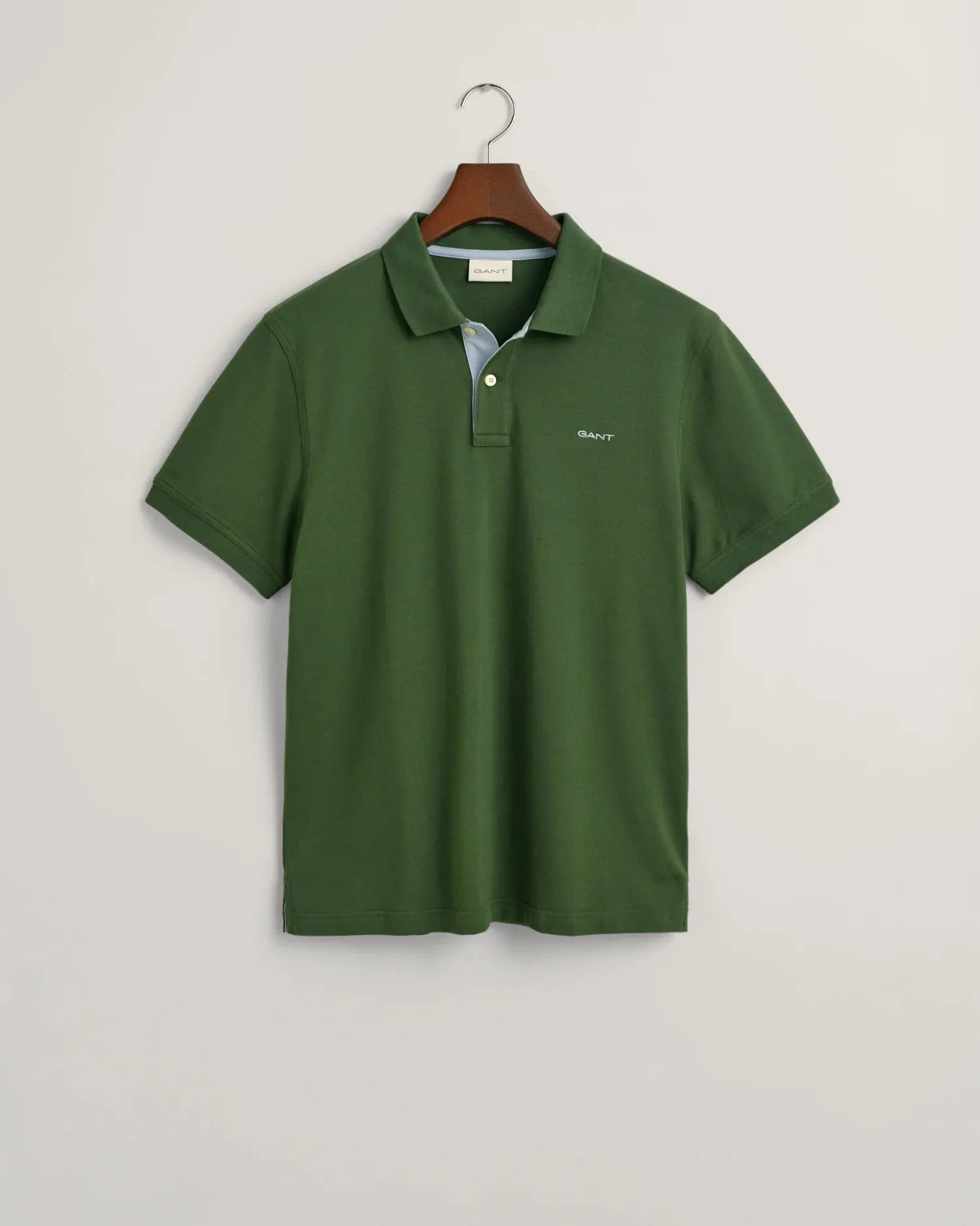 GANT - Contrast Piqué Polo - Pine Green