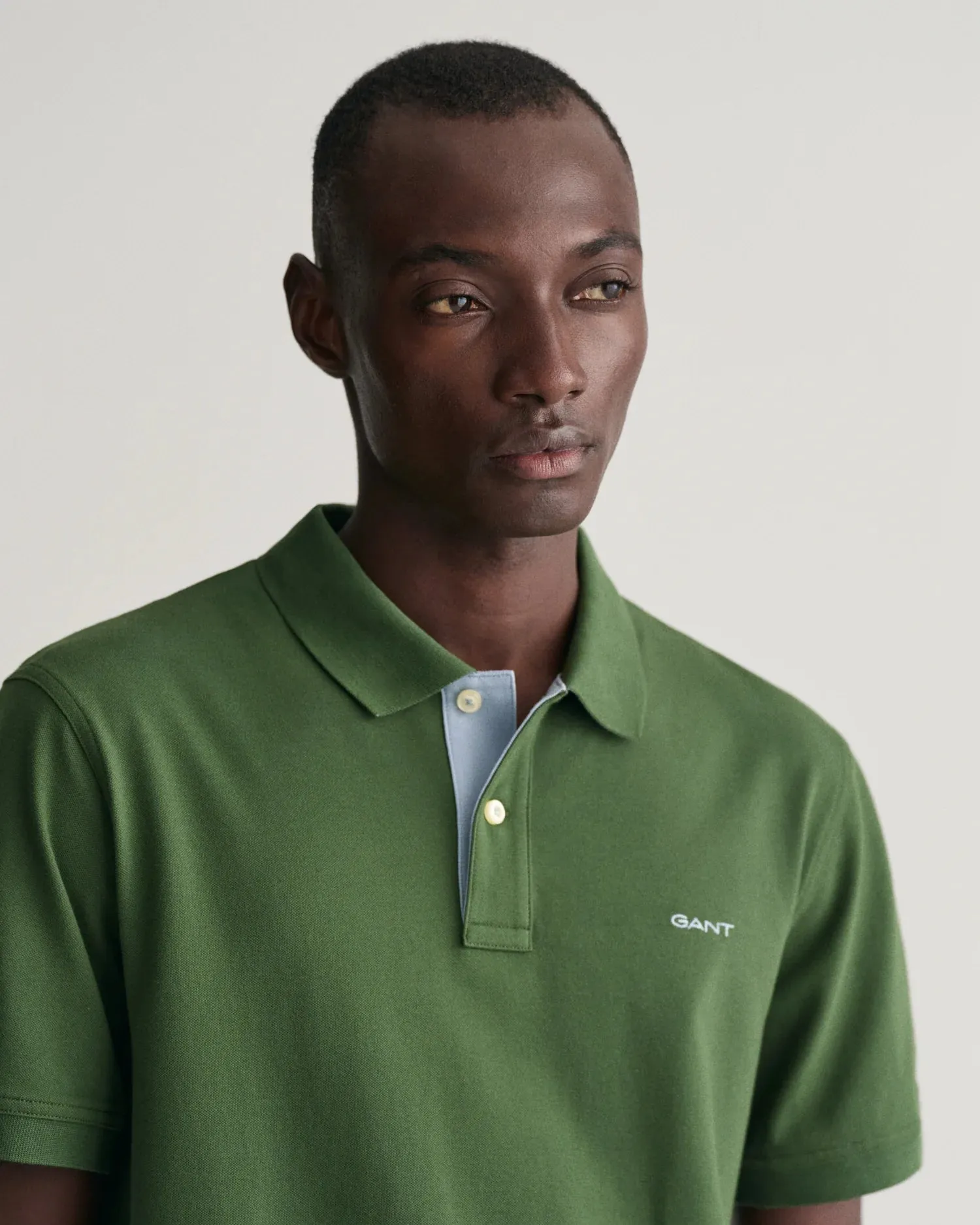 GANT - Contrast Piqué Polo - Pine Green