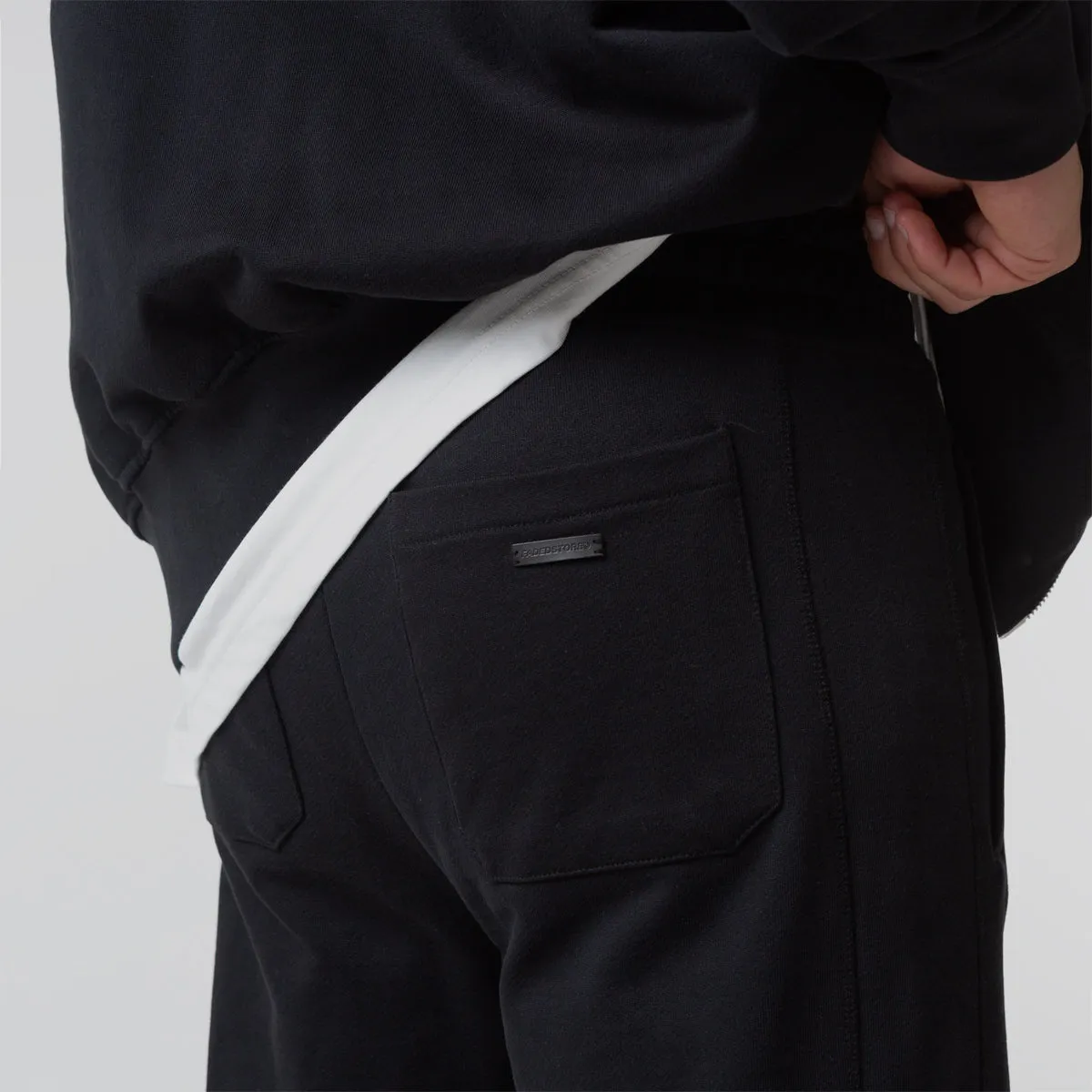 Heavyweight Open Hem Jogger | Black