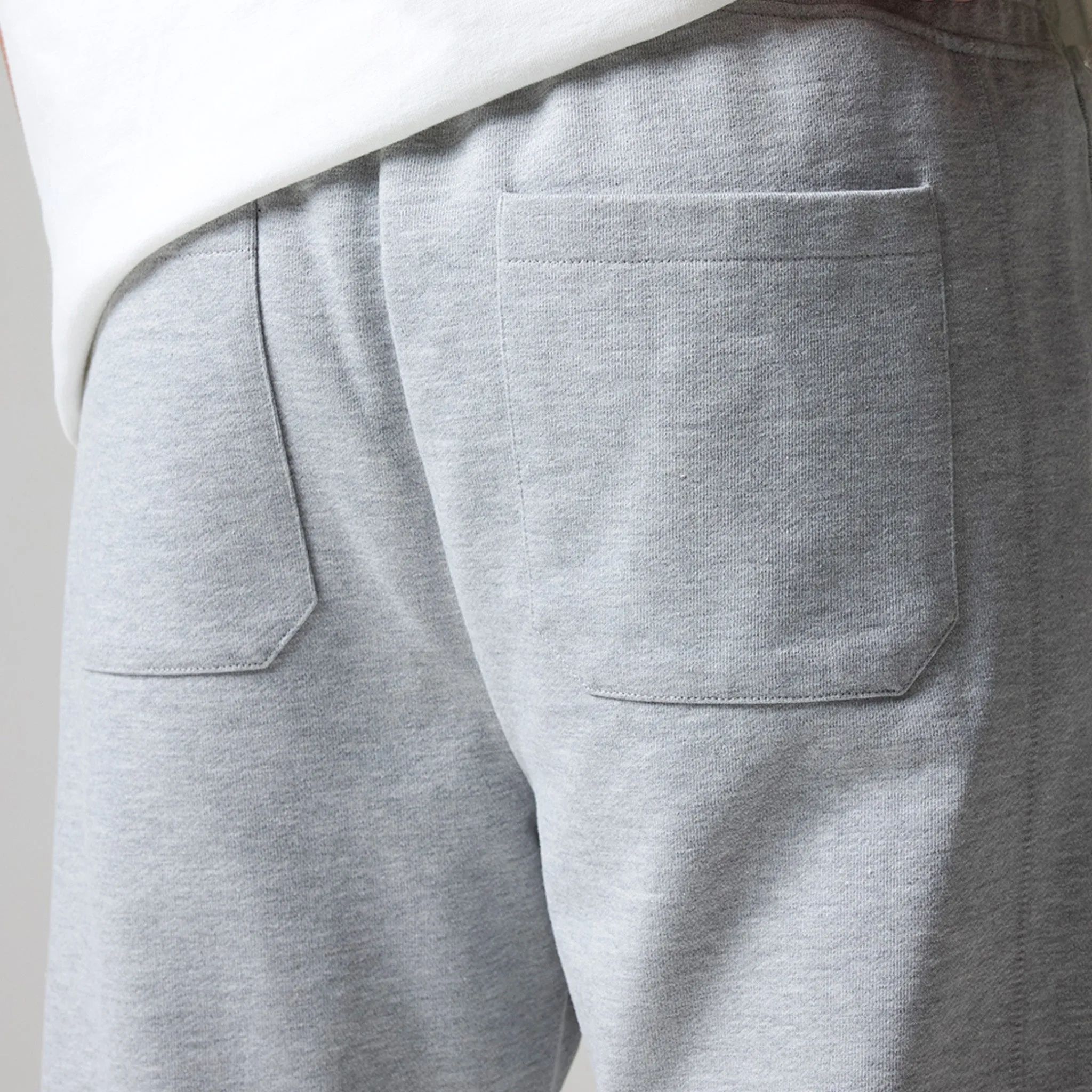 Heavyweight Open Hem Jogger | Grey Marl