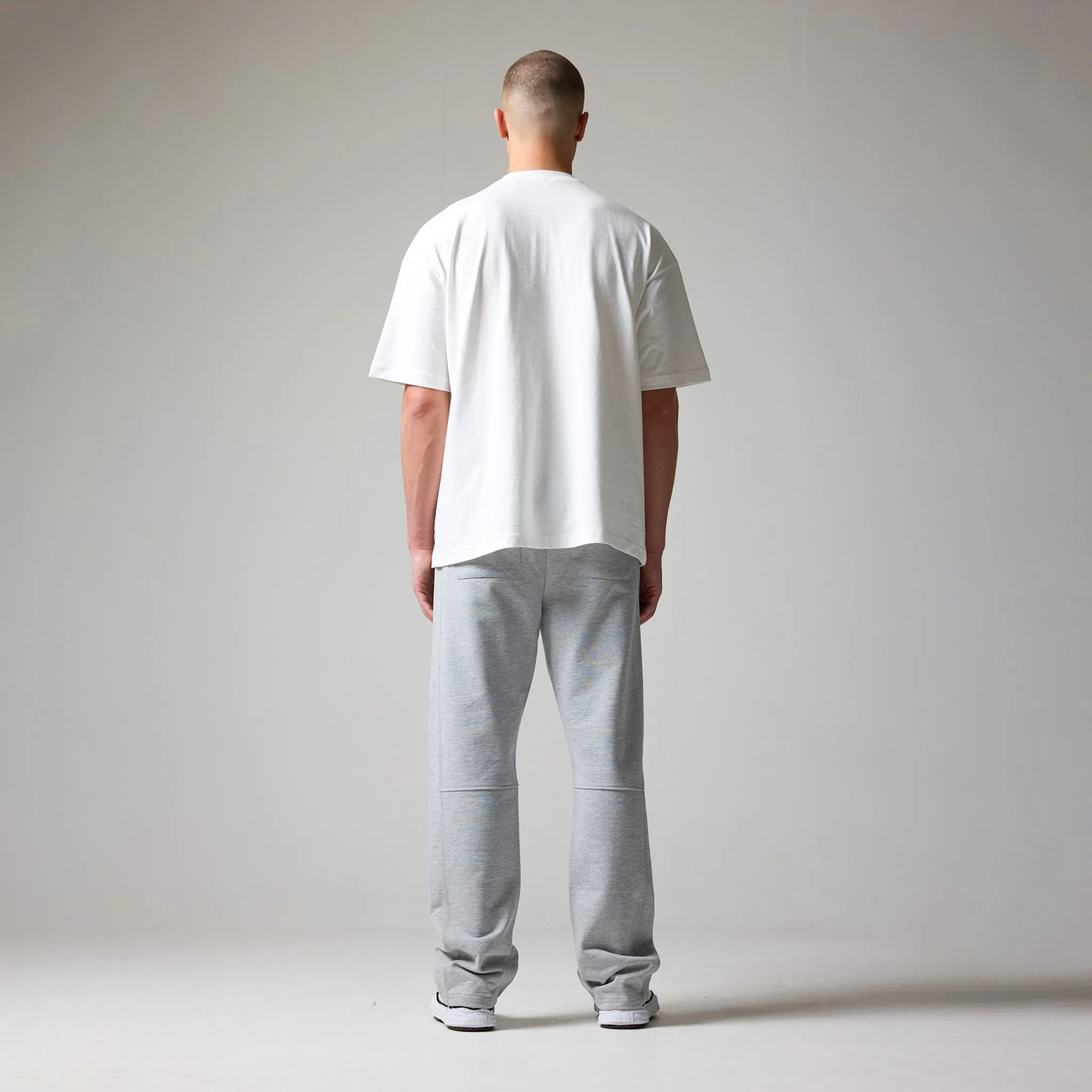 Heavyweight Open Hem Jogger | Grey Marl