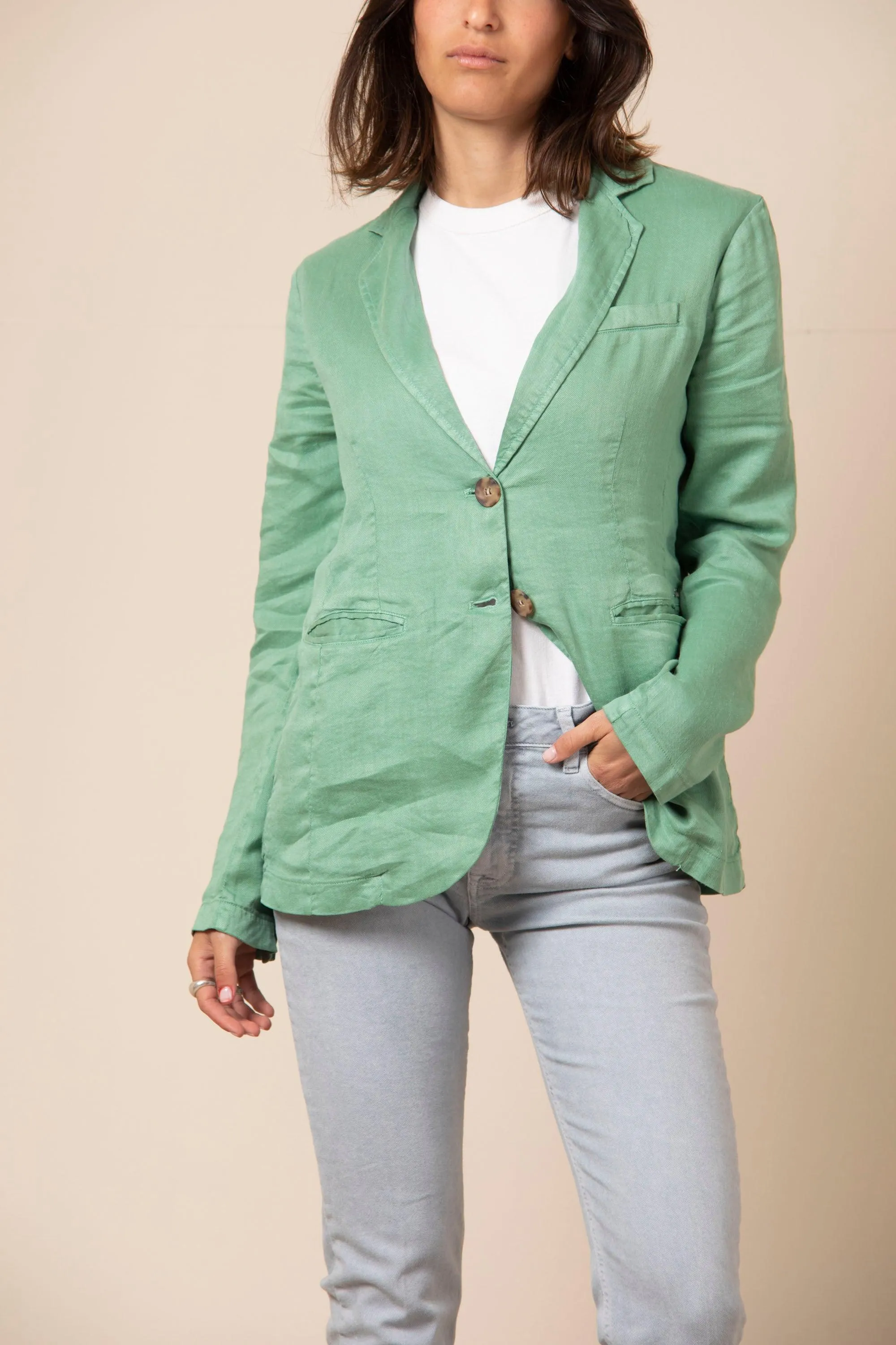 Helena blazer da donna in lino e viscosa