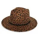 Leopard Wool Jazz Hat - many prints