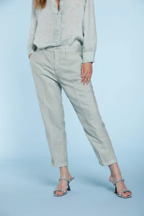 Linda Summer pantalone chino donna in tencel e lino relaxed