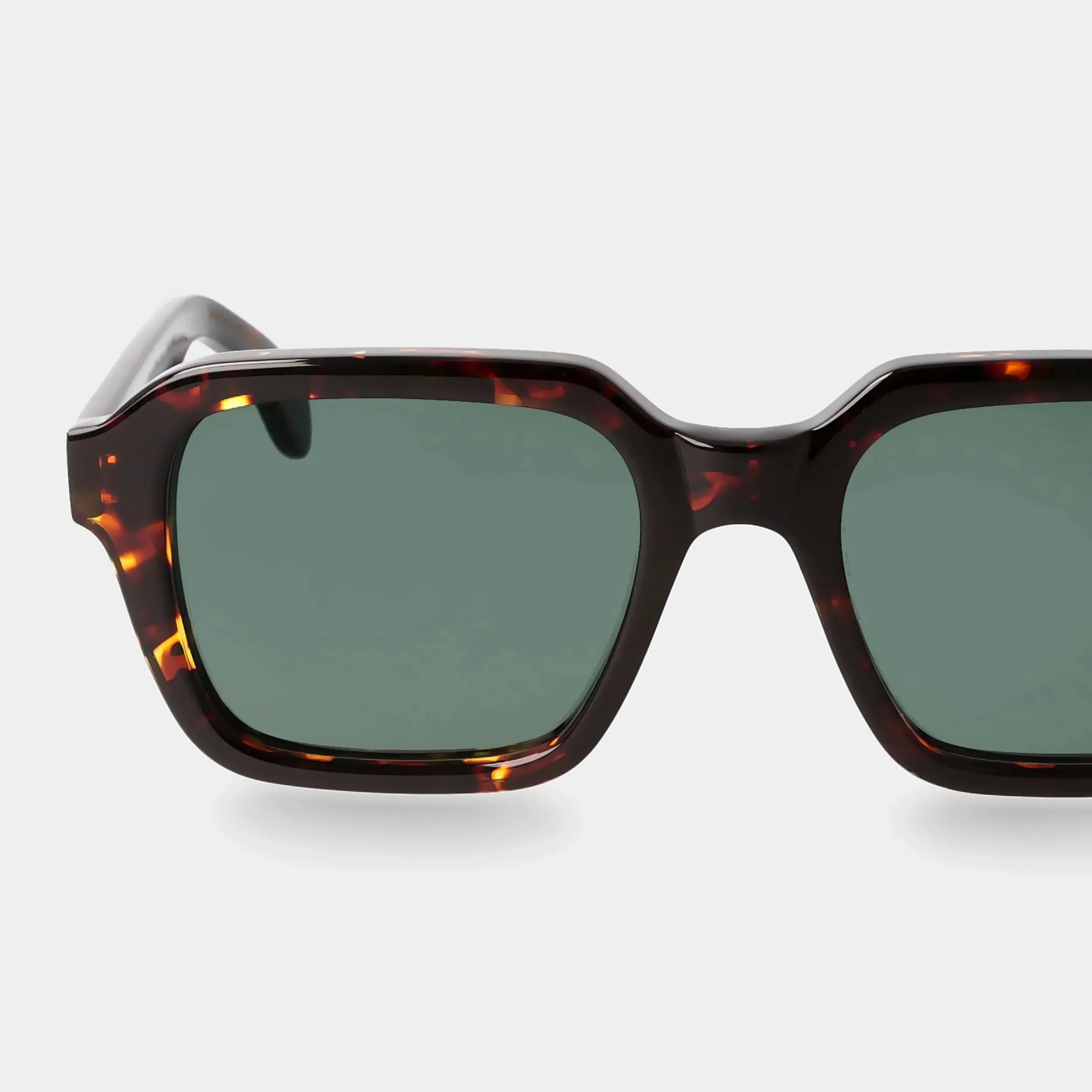 LINO ECO DARK HAVANA Sunglasses | Bottle Green Lens