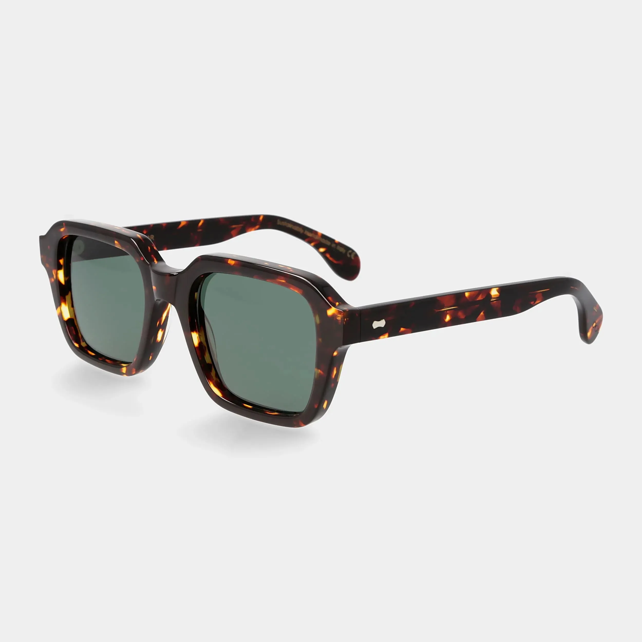 LINO ECO DARK HAVANA Sunglasses | Bottle Green Lens