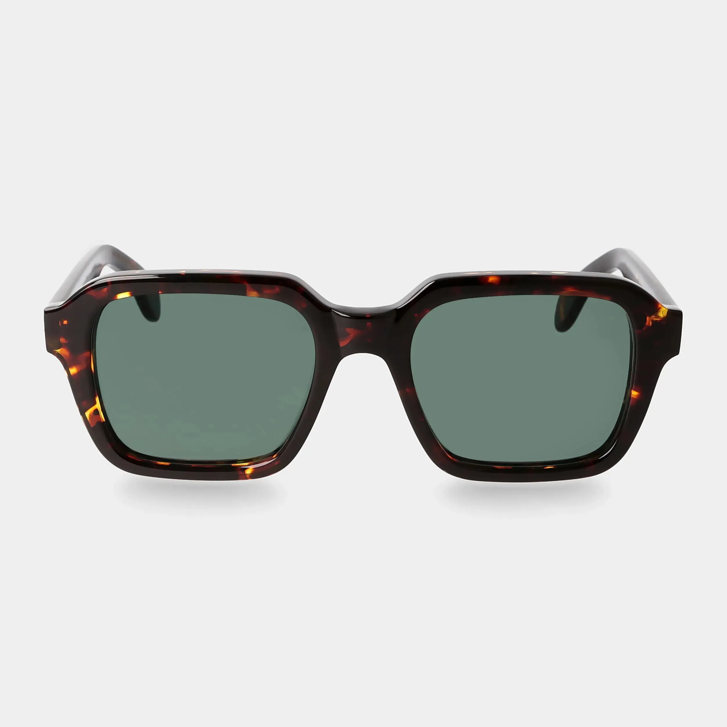 LINO ECO DARK HAVANA Sunglasses | Bottle Green Lens