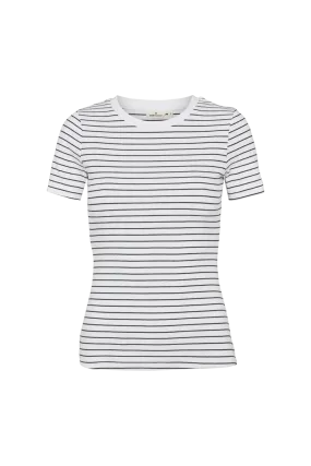 Ludmilla O-Neck - Bright white / black