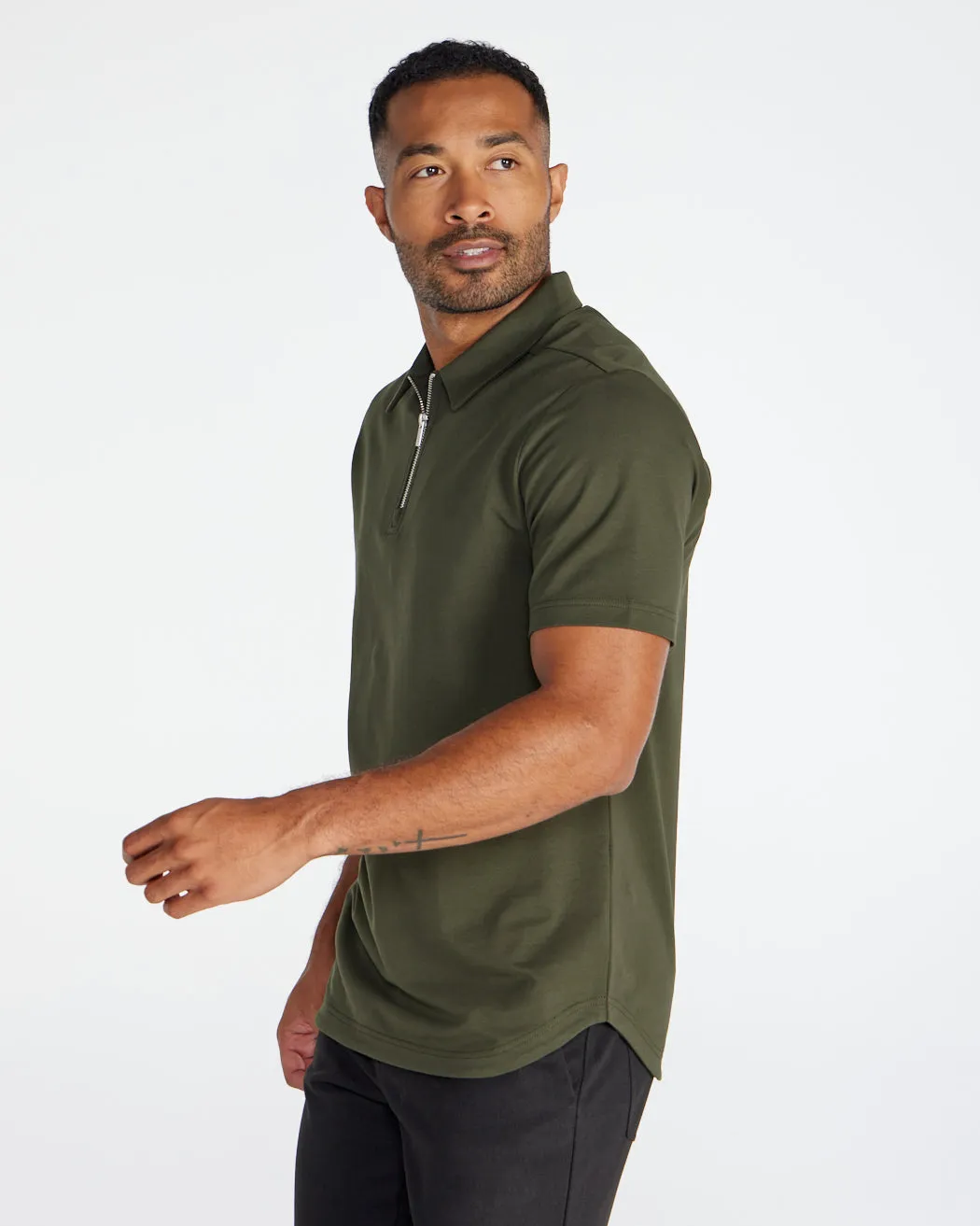 LUX Zip Polo