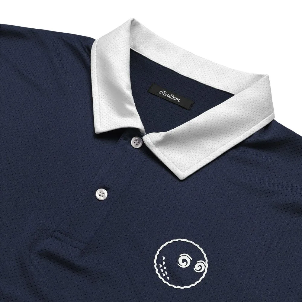 Malbon Trophy Baldwin Mesh Golf Polo 2023