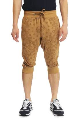 Men's Bandana French Terry Jogger Shorts