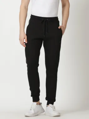 MEN'S BLACK SOLID REGULAR FIT JOGGER