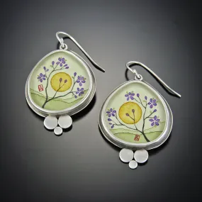 Organic Plum Blossom Earring