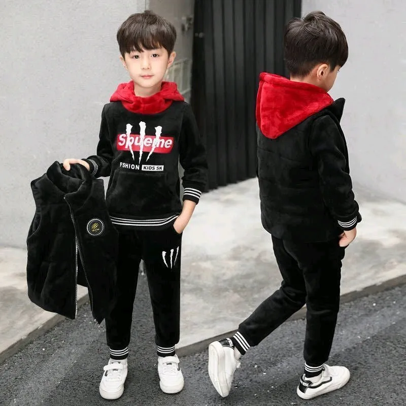 Pants conjunto TRES piezas: Chaleco, pantalón y Sudadera Unisex niño/niña