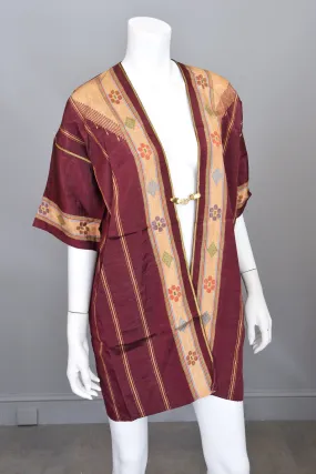 Plum Gold Ethnic Duster