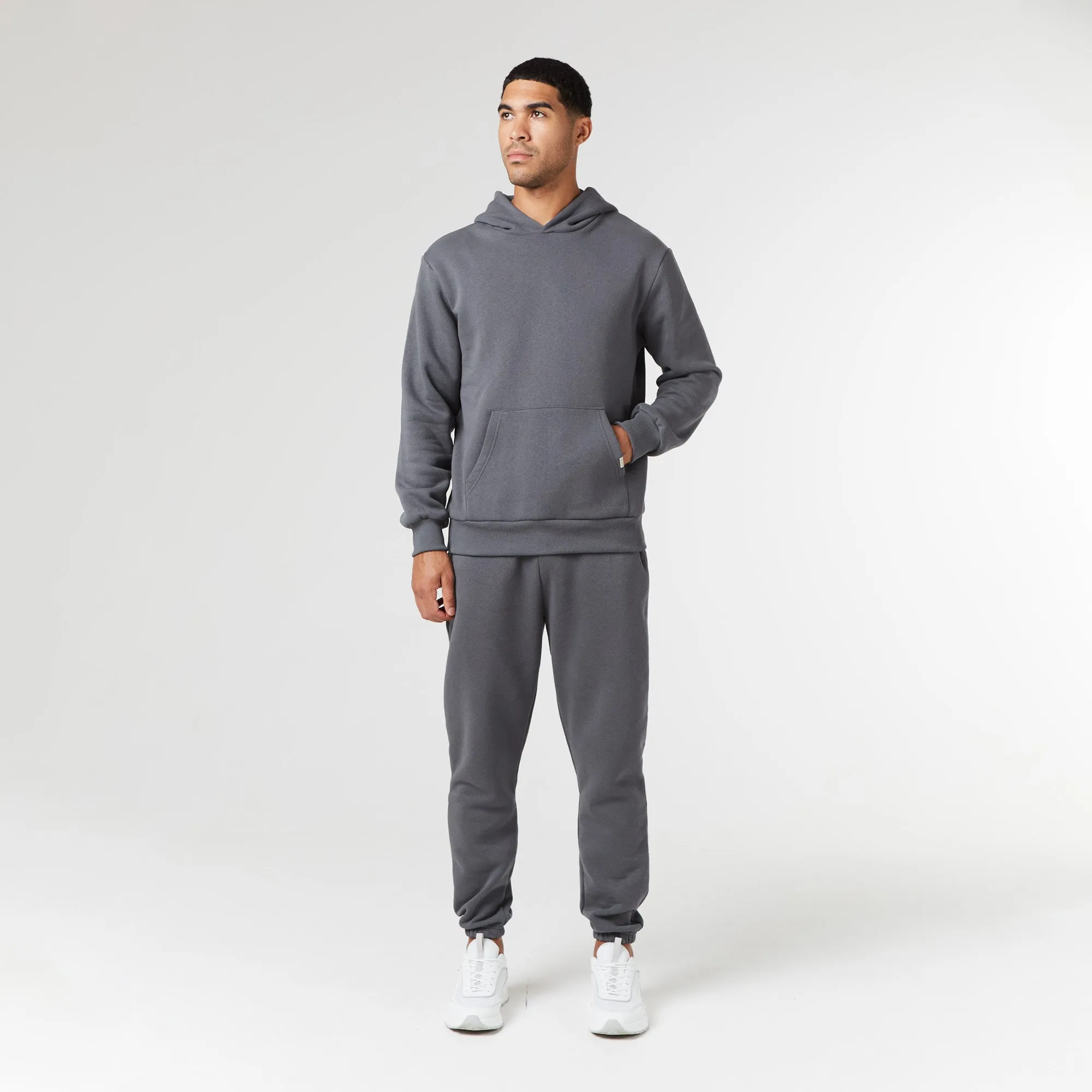 Relaxed Fit Cuffed Jogger | Graphite