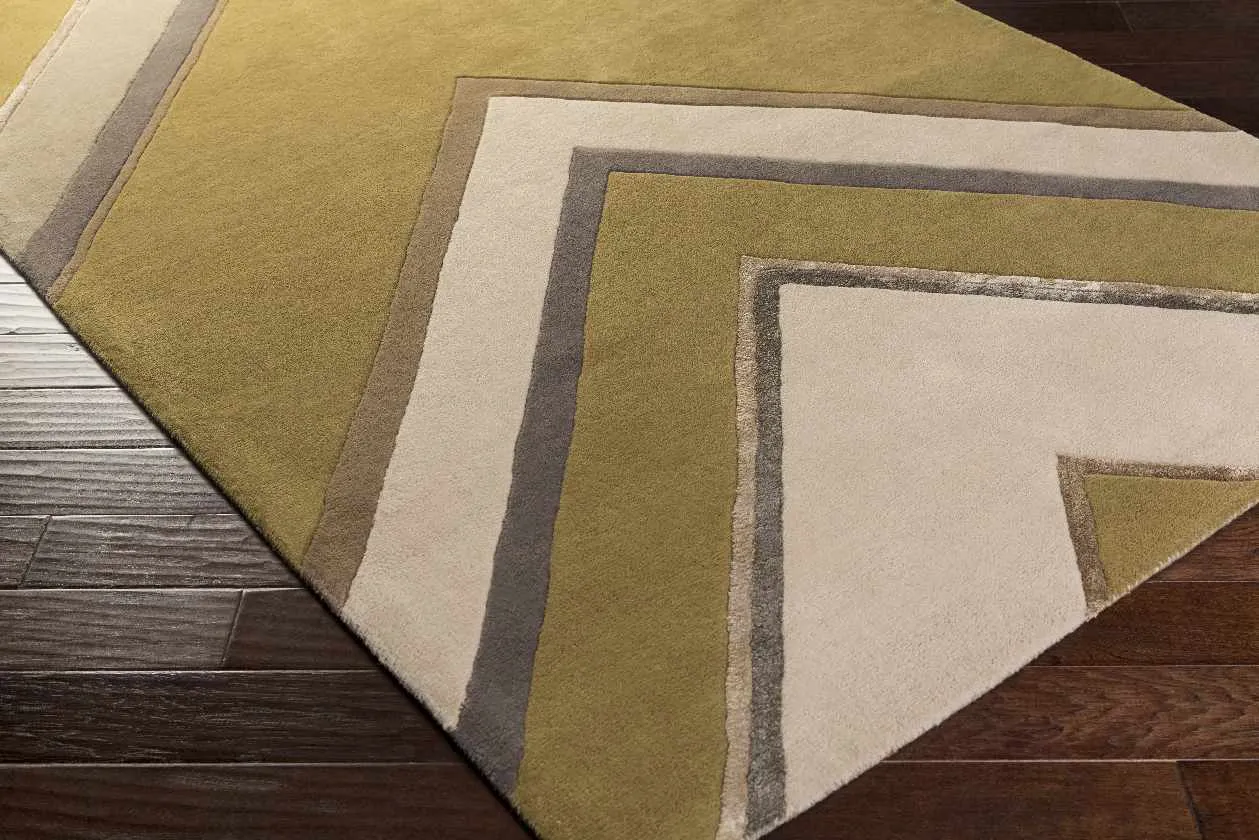 Richtew Modern Taupe/Camel Area Rug