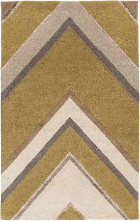 Richtew Modern Taupe/Camel Area Rug