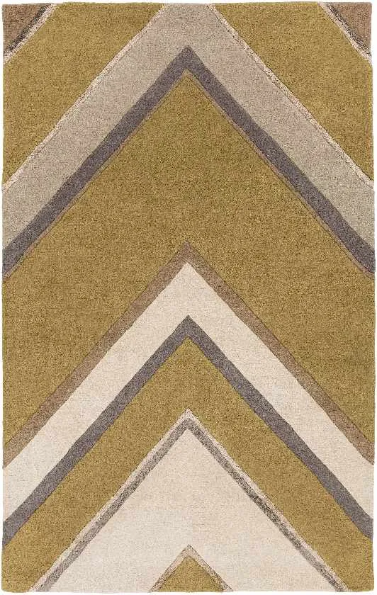 Richtew Modern Taupe/Camel Area Rug