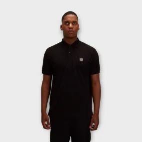 Stone Island Black 22R39 Short Sleeve Polo Shirt