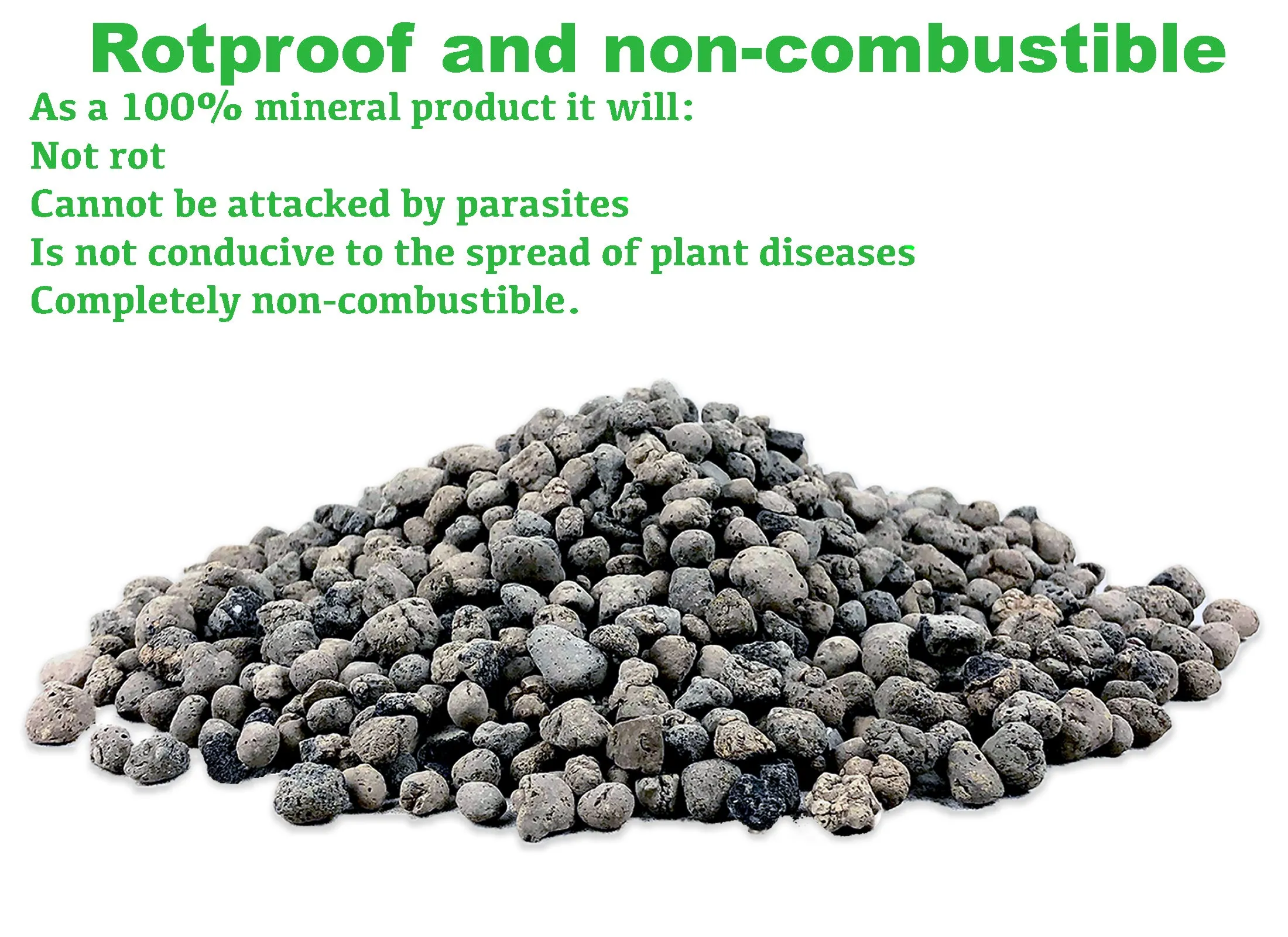 Viastone 50L Expanded Clay Pebbles, Grow Rocks, Irregular (Pallet of 52)