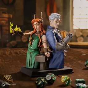 Vox Machina Origins - Keyleth and Percival Fredrickstein von Musel Klossowski de Rolo III Bust