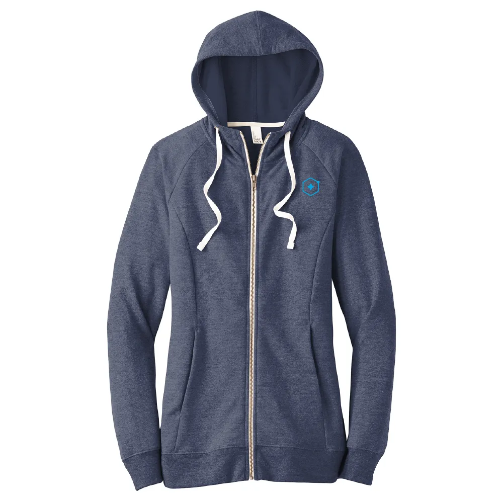 Women's District Tri-French Full Zip Hoodie